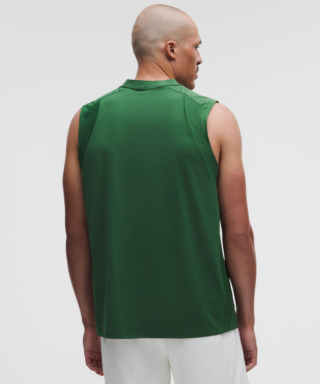 Mesh-Panelled Tennis Sleeveless Shirt