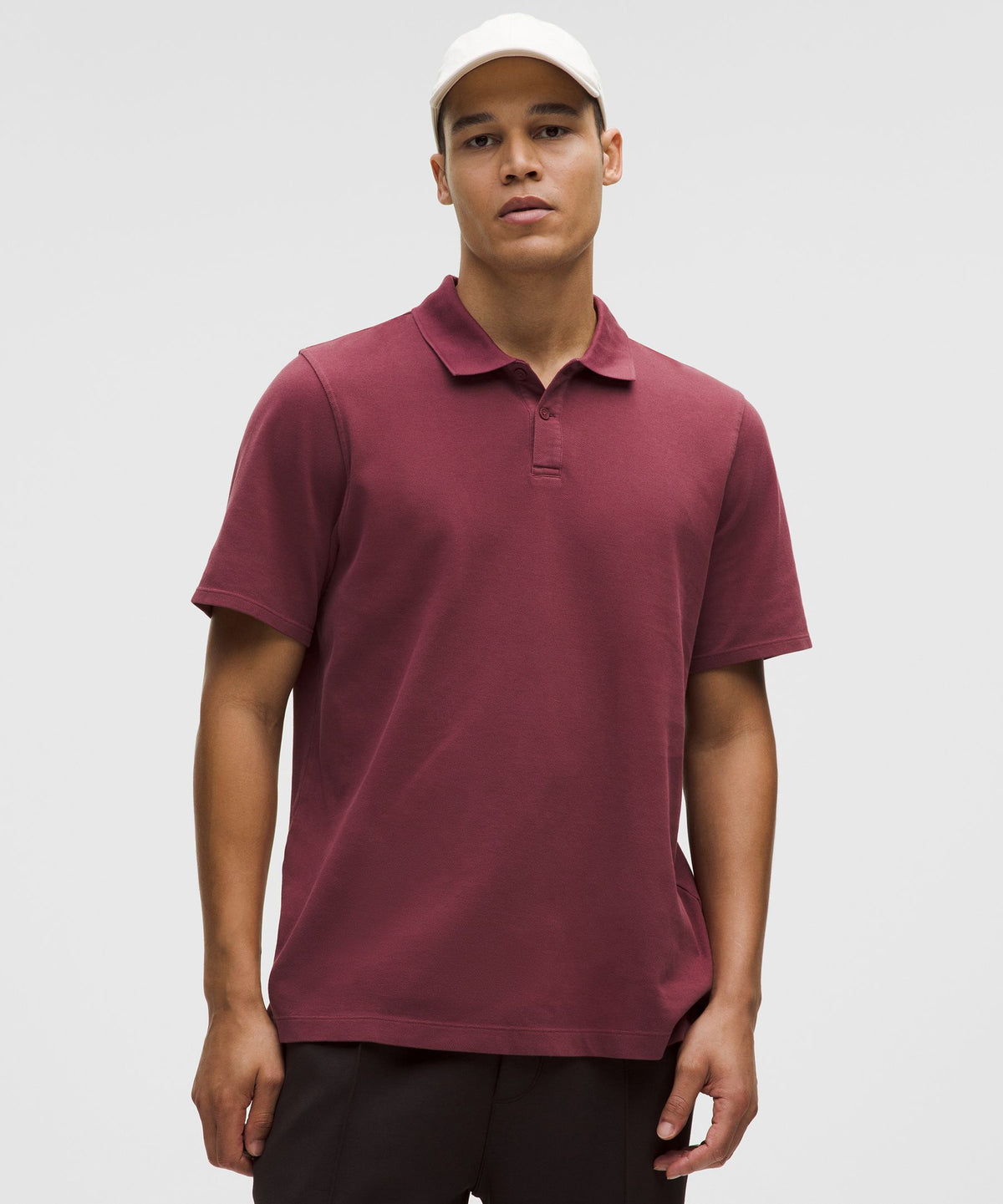 Cotton-Blend Pique Short-Sleeve Polo Shirt