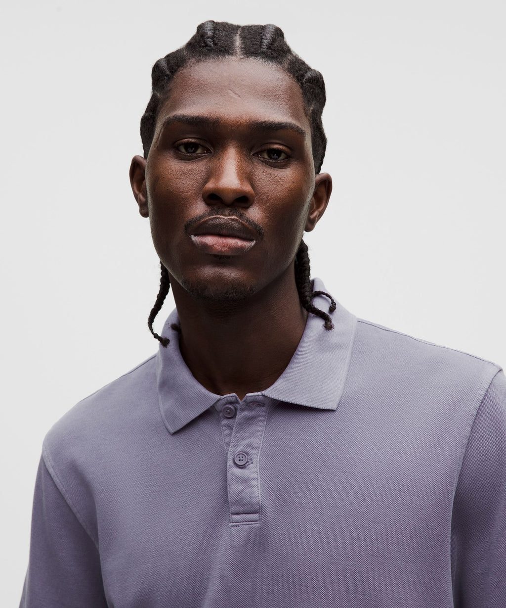 Cotton-Blend Pique Short-Sleeve Polo Shirt