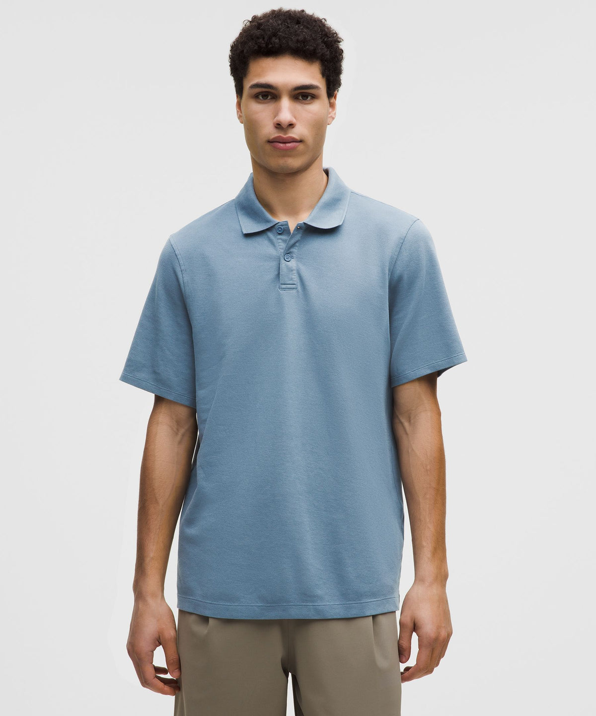 Cotton-Blend Pique Short-Sleeve Polo Shirt