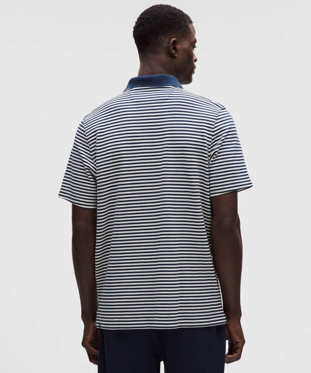 Cotton-Blend Pique Short-Sleeve Polo Shirt