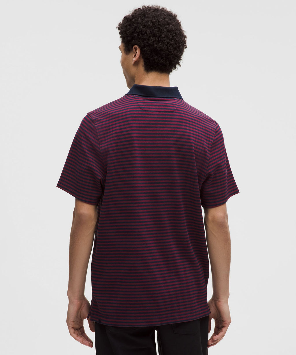 Cotton-Blend Pique Short-Sleeve Polo Shirt