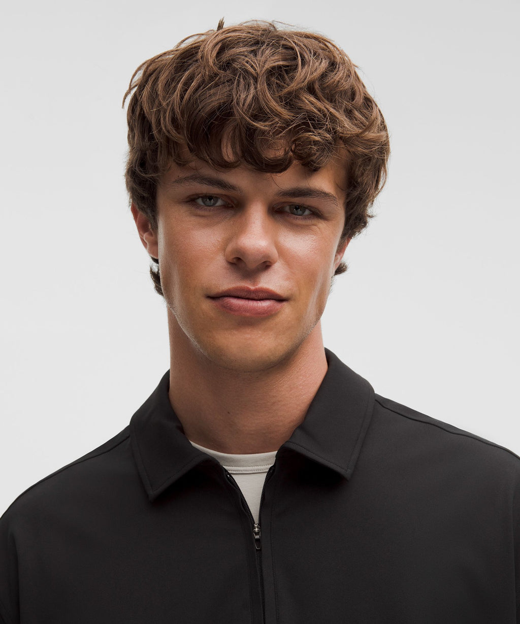 Daydrift Oversized Zip-Neck Polo Shirt