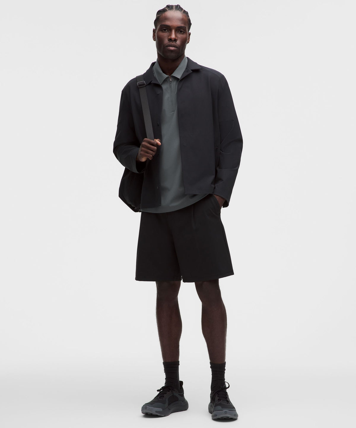 Daydrift Oversized Zip-Neck Polo Shirt