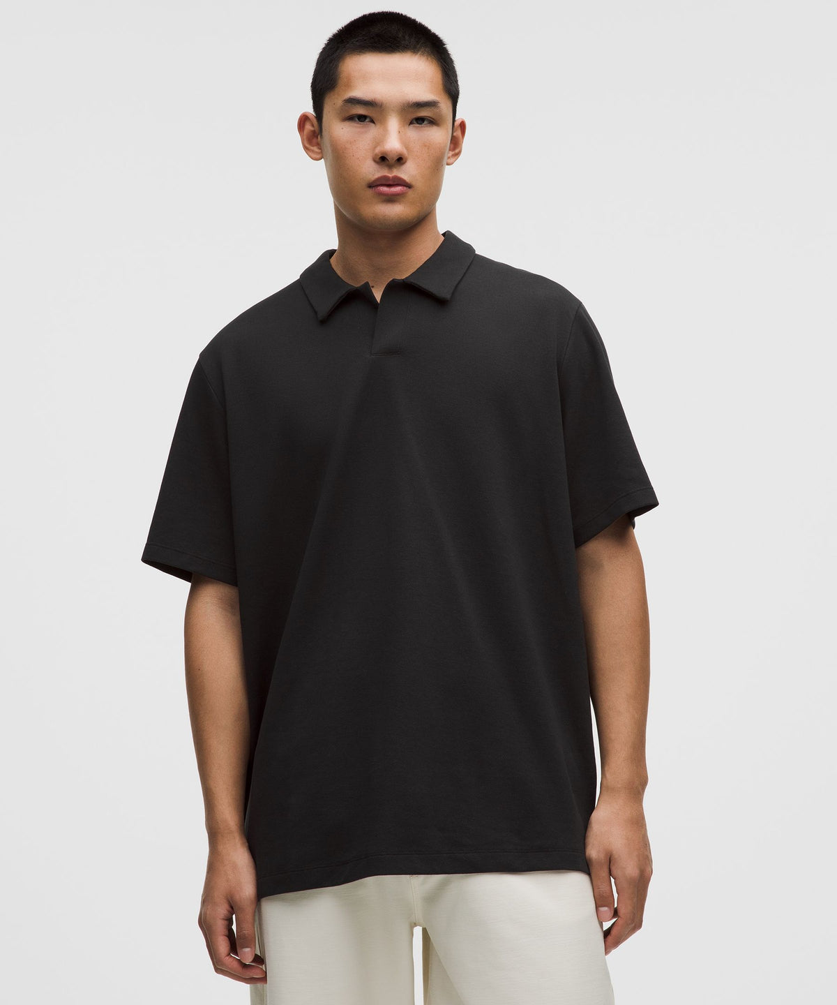 Pique Performer Johnny-Collar Short-Sleeve Shirt