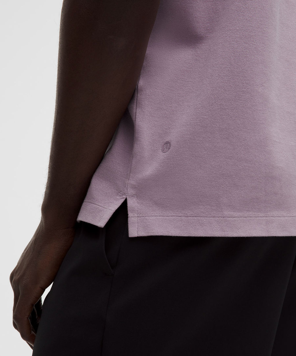 Pique Performer Johnny-Collar Short-Sleeve Shirt