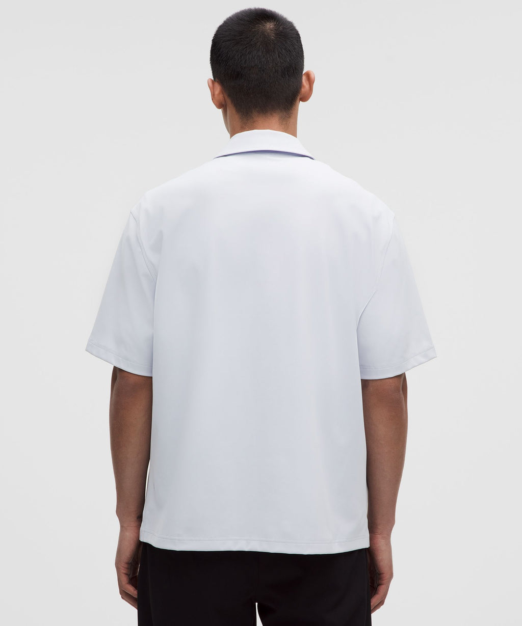 Daydrift Oversized Zip-Neck Polo Shirt