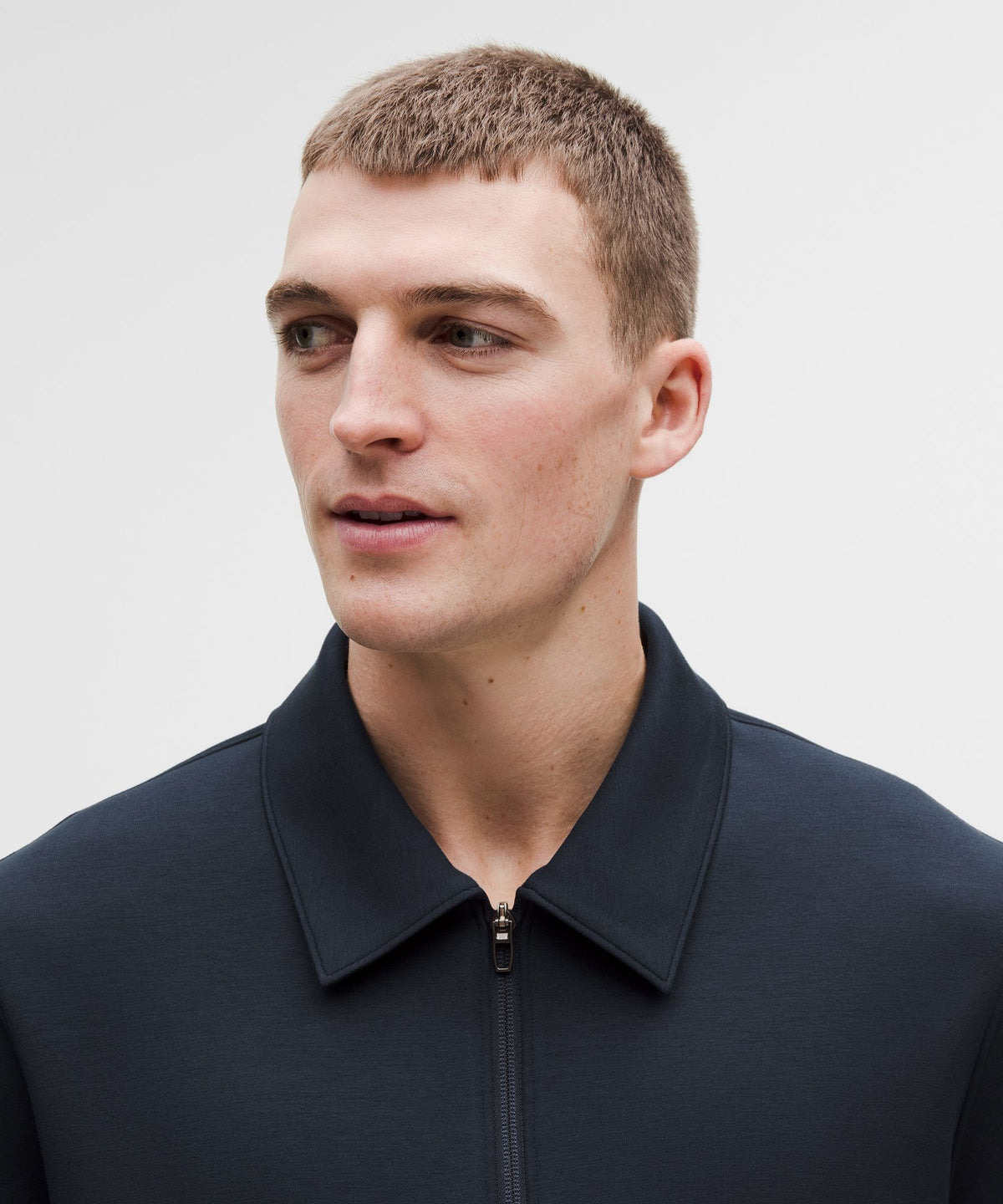 Smooth Spacer Collared Full Zip
