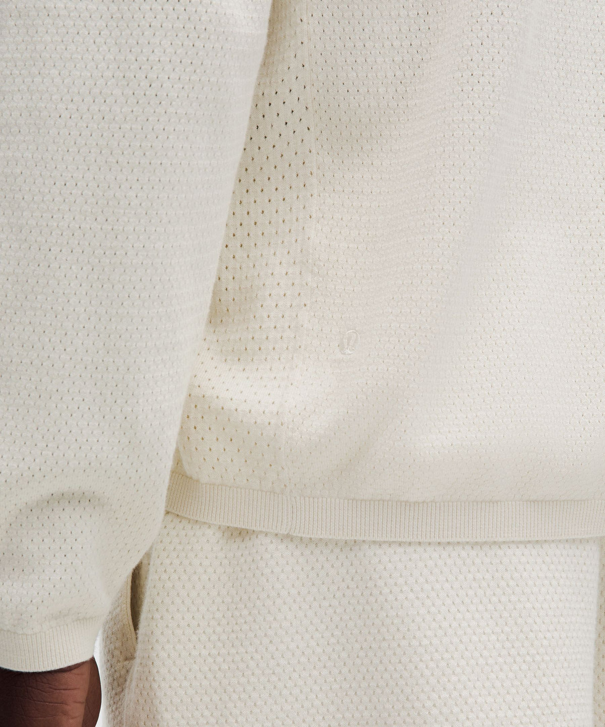 Cotton-Blend Knit Long-Sleeve Polo Shirt