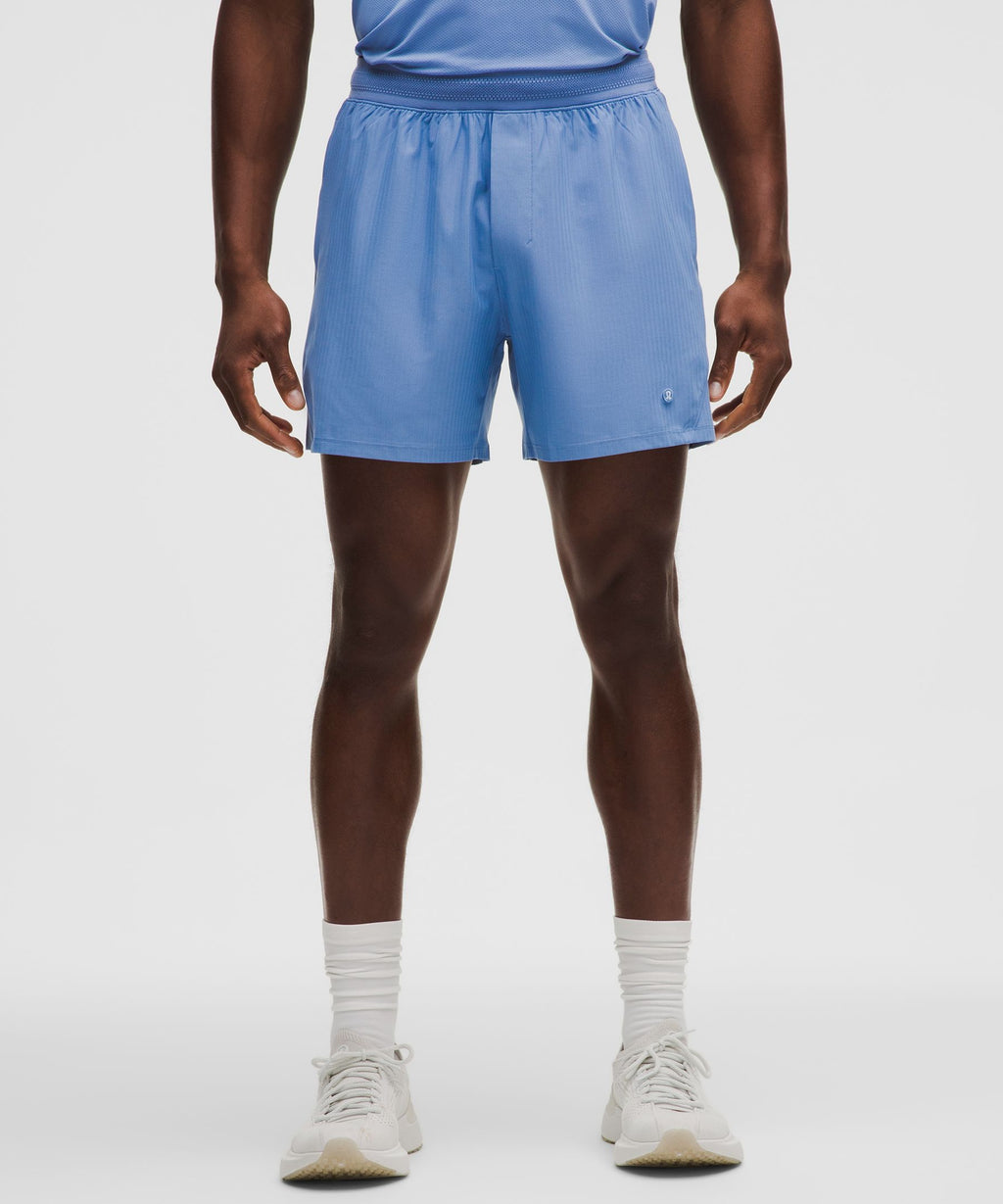 Striped Mesh Tennis Short 5"