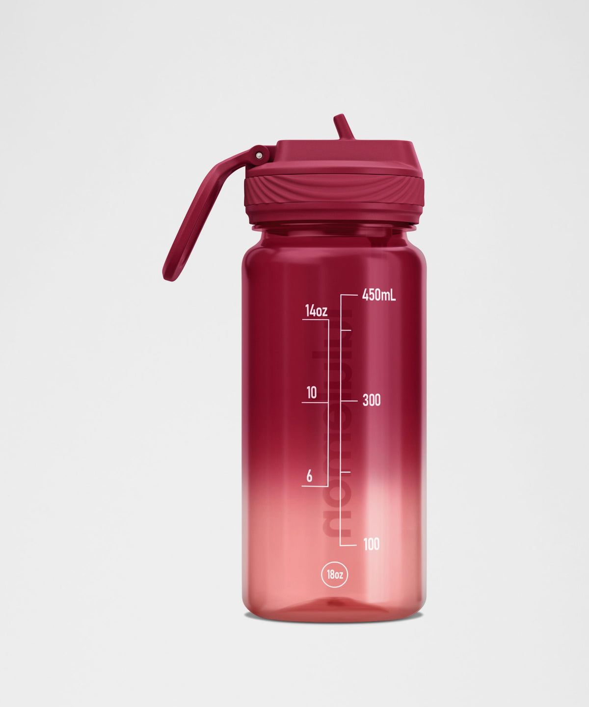 Back to Life Clear Bottle 18oz Straw LidOmbre