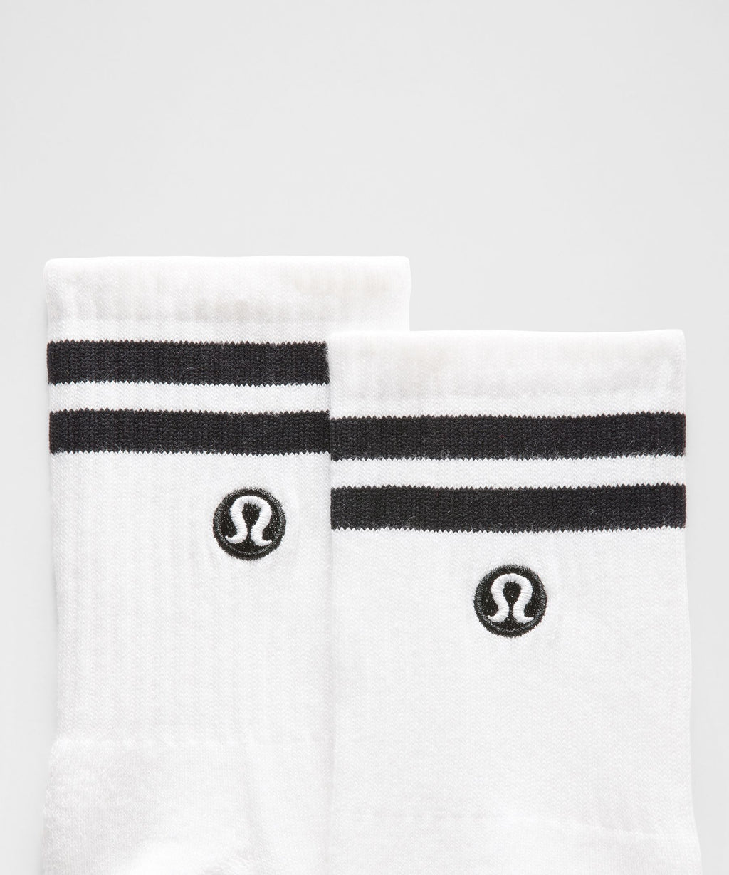 Unisex Daily Essential Quarter Socks 3 PackStripe