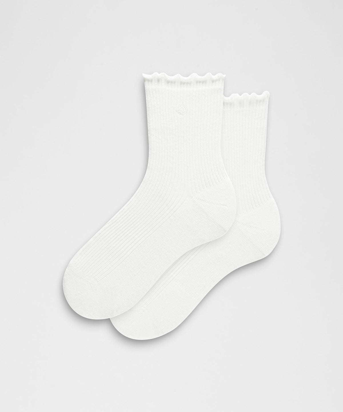 Unisex Lettuce Edge Quarter Socks