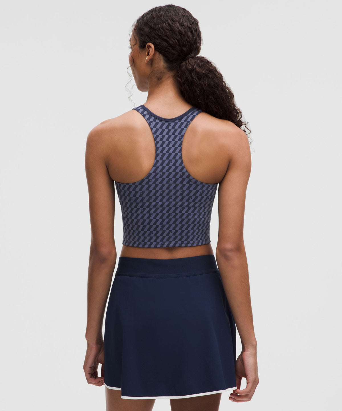 Cropped V-Neck Tennis Tank TopMedium Support, B/C Cup