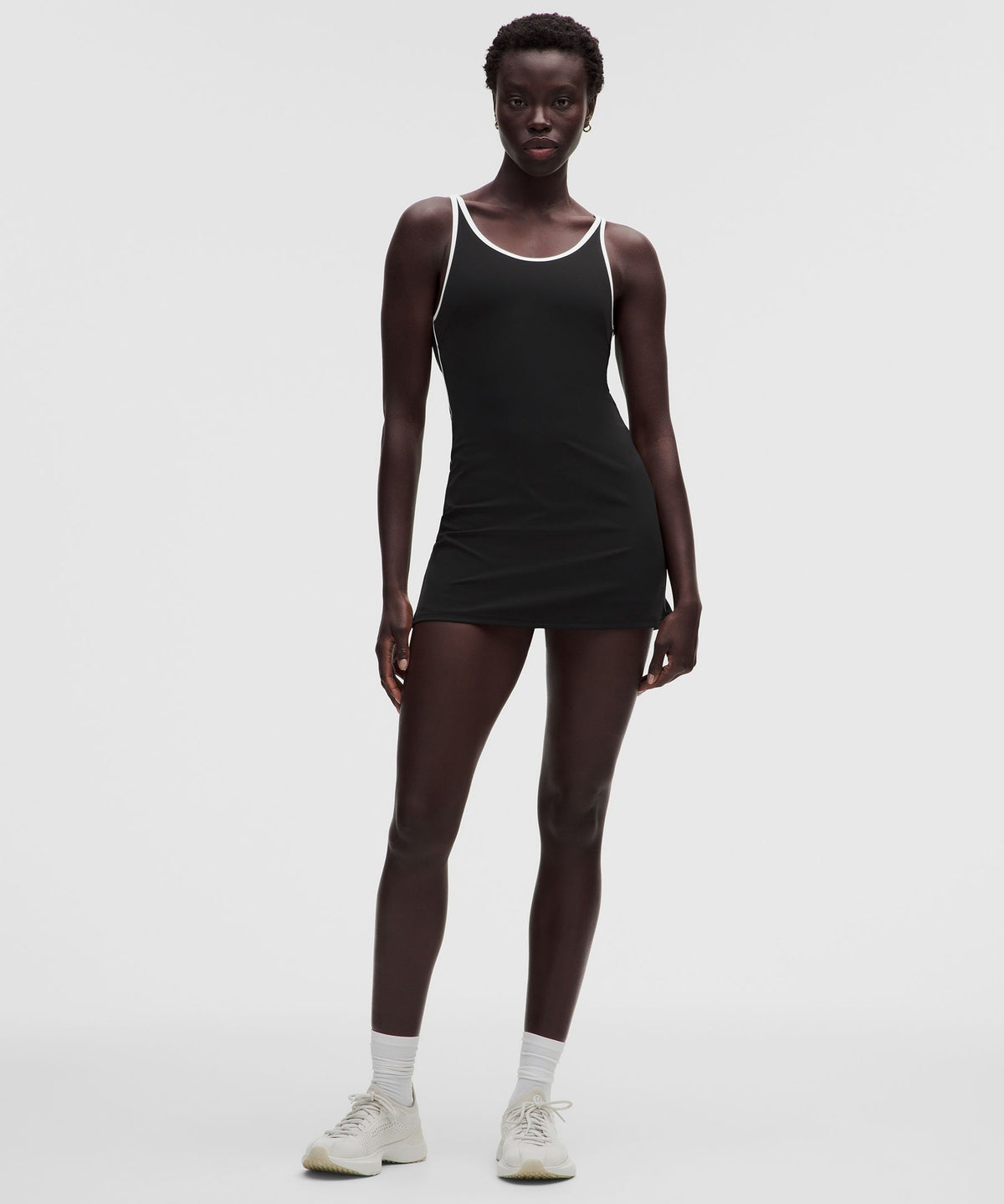 Scoop-Neck Cutout Tennis Dress