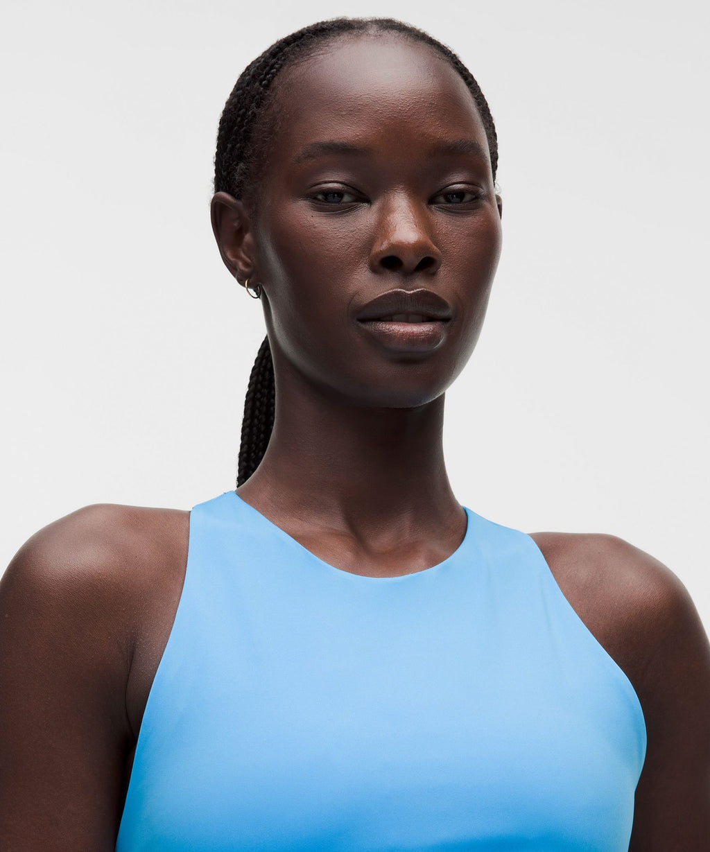 Racerback High-Neck Tennis Tank TopB/C Cup