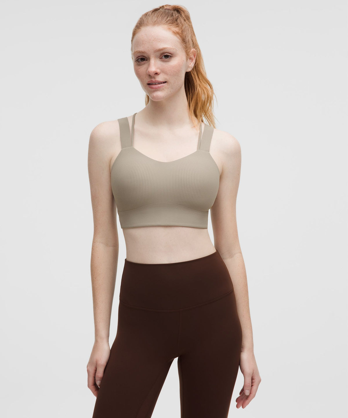 Like a Cloud Ribbed Longline BraLight Support, D/DD Cup