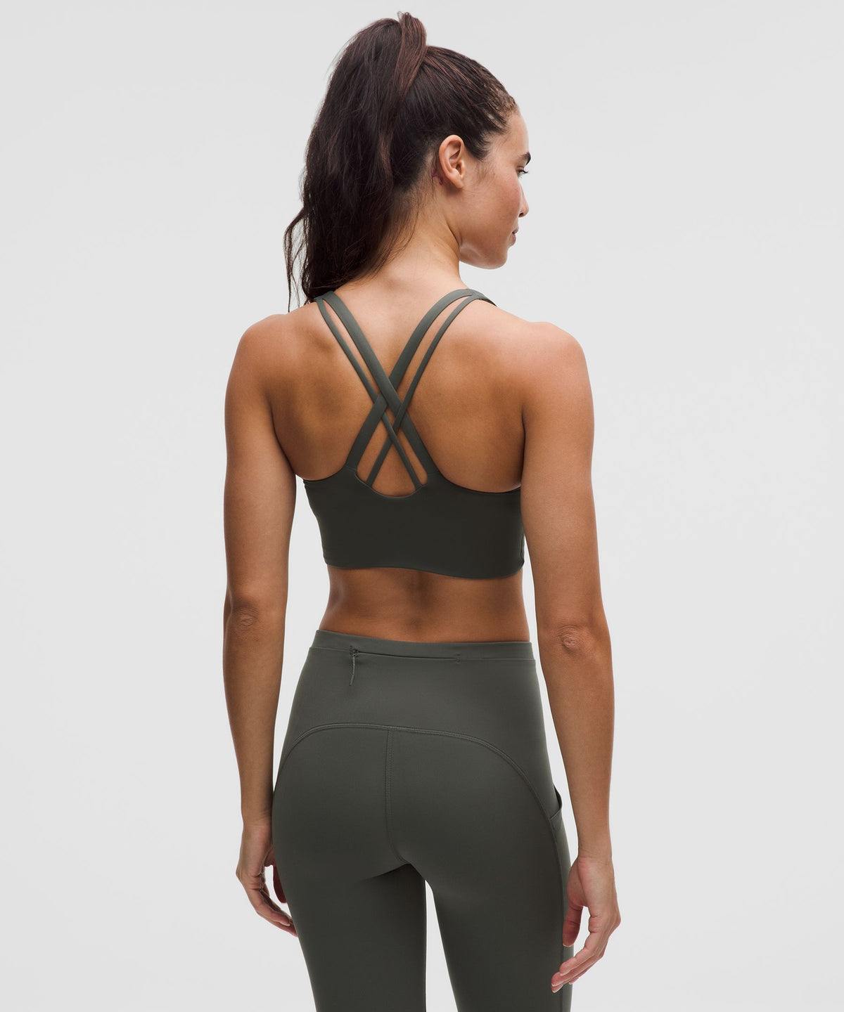 lululemon Energy Longline Bra Medium Support, B–D Cups EvolveMove in Nature