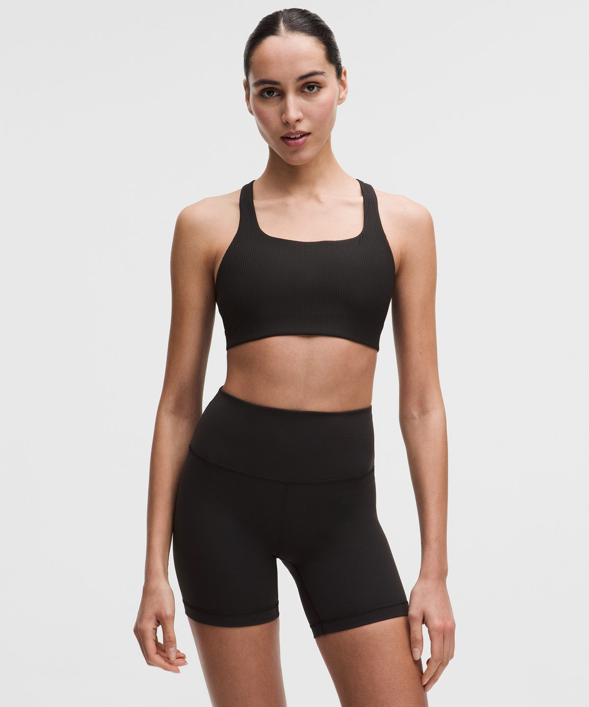 All-Time Hero Ribbed Sports BraMedium Support, B/C Cup