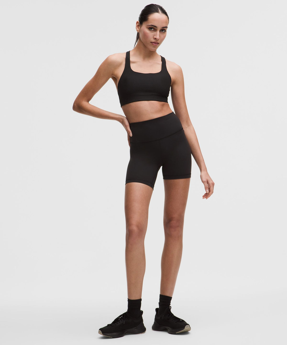 All-Time Hero Ribbed Sports BraMedium Support, B/C Cup