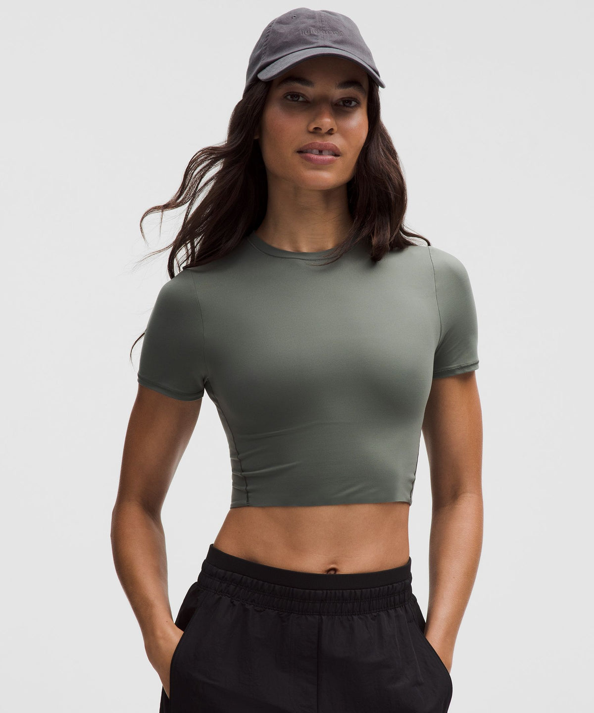 Wundermost Ultra-Soft Nulu Crewneck Cropped T-Shirt