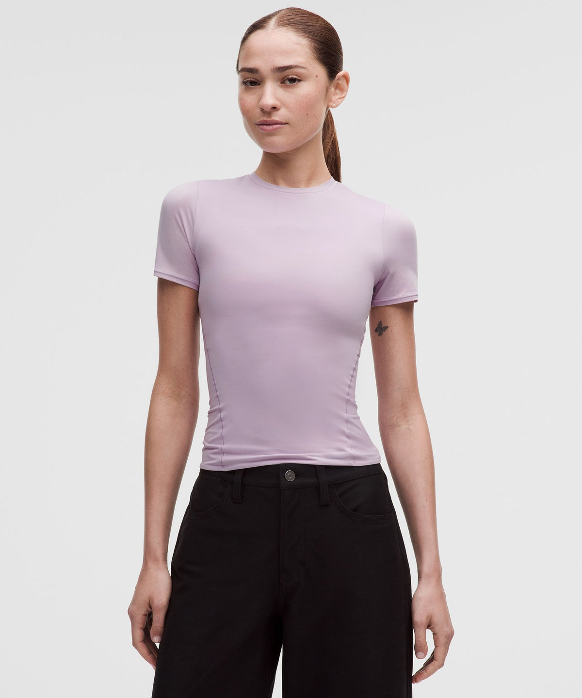 Wundermost Ultra-Soft Nulu Hip-Length Crewneck Shirt