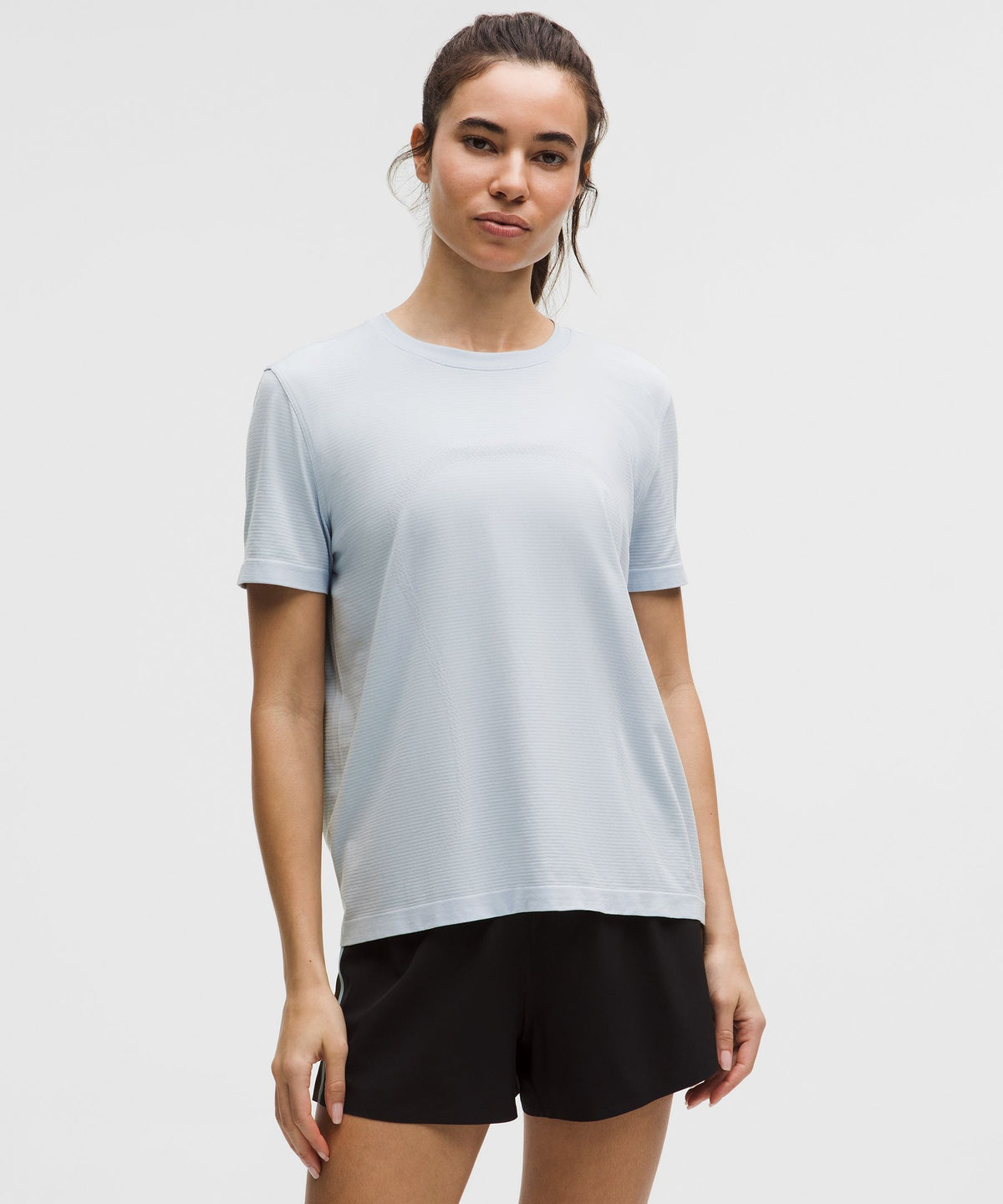 Swiftly Relaxed Short-Sleeve ShirtHip Length