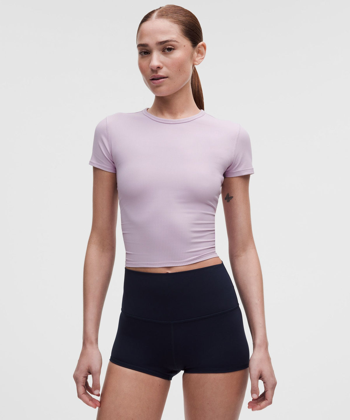 All It Takes Ribbed Keyhole Short-Sleeve Shirt