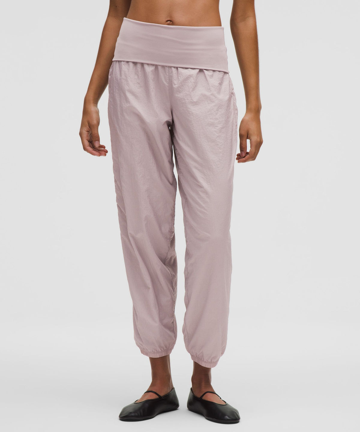 Lightweight Foldover-Waist Jogger