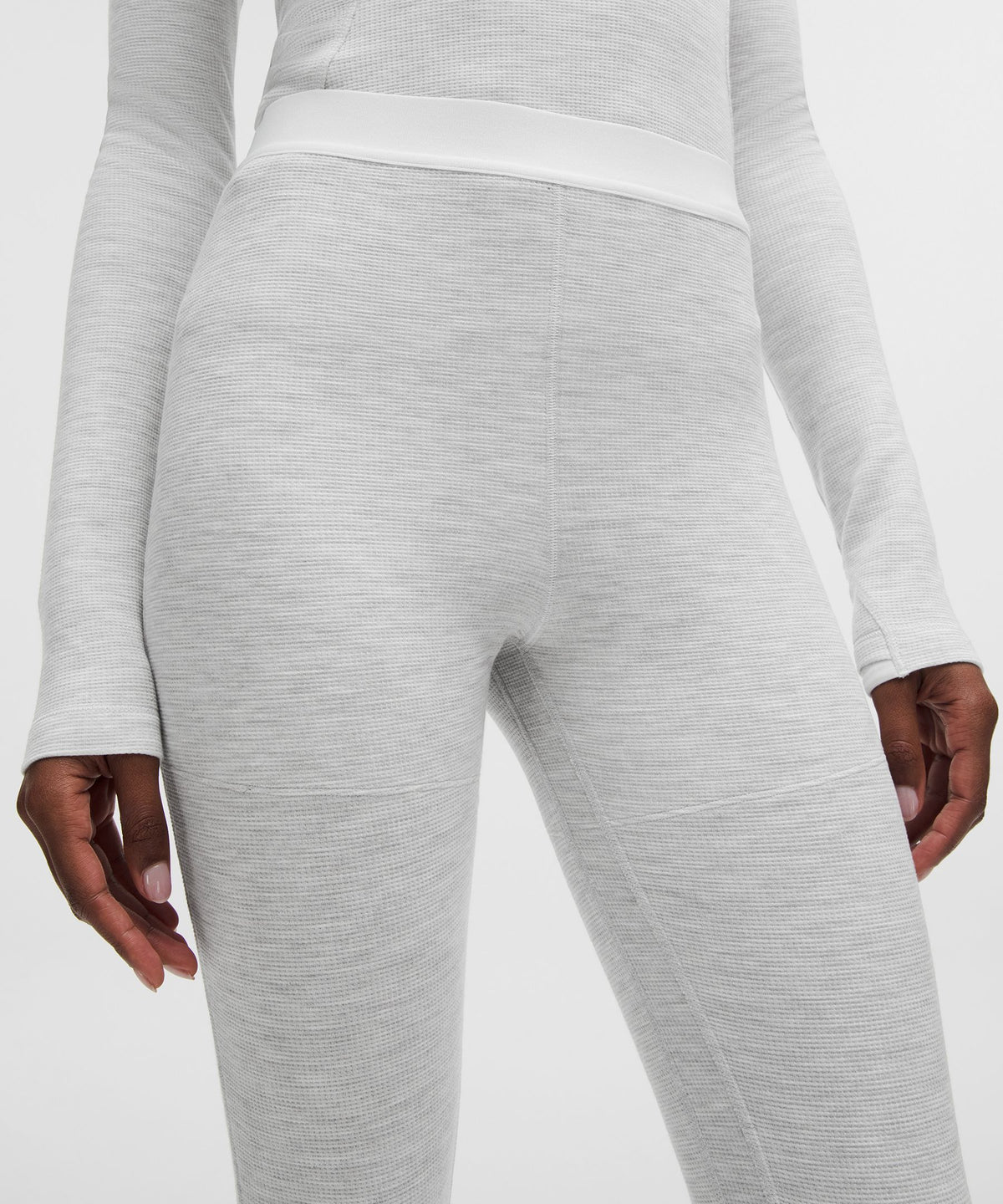Waffle-Knit High-Rise Base Layer Tight 28"