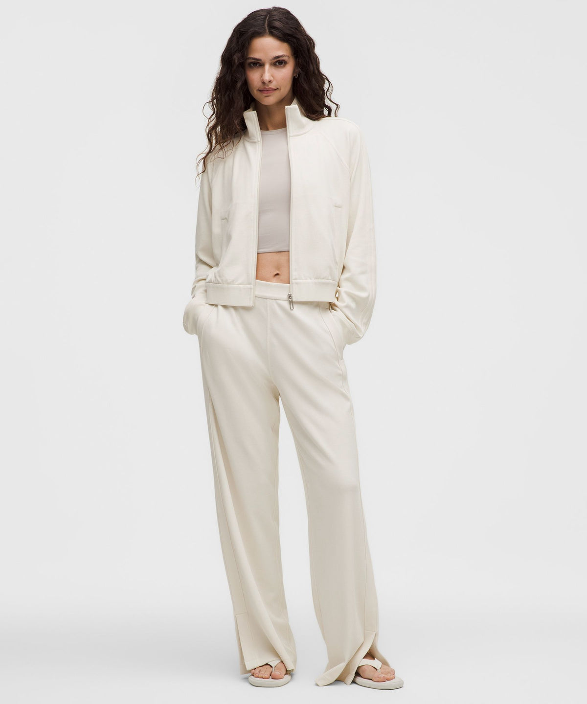 Softstreme High-Rise Wide-Leg Pique PantRegular