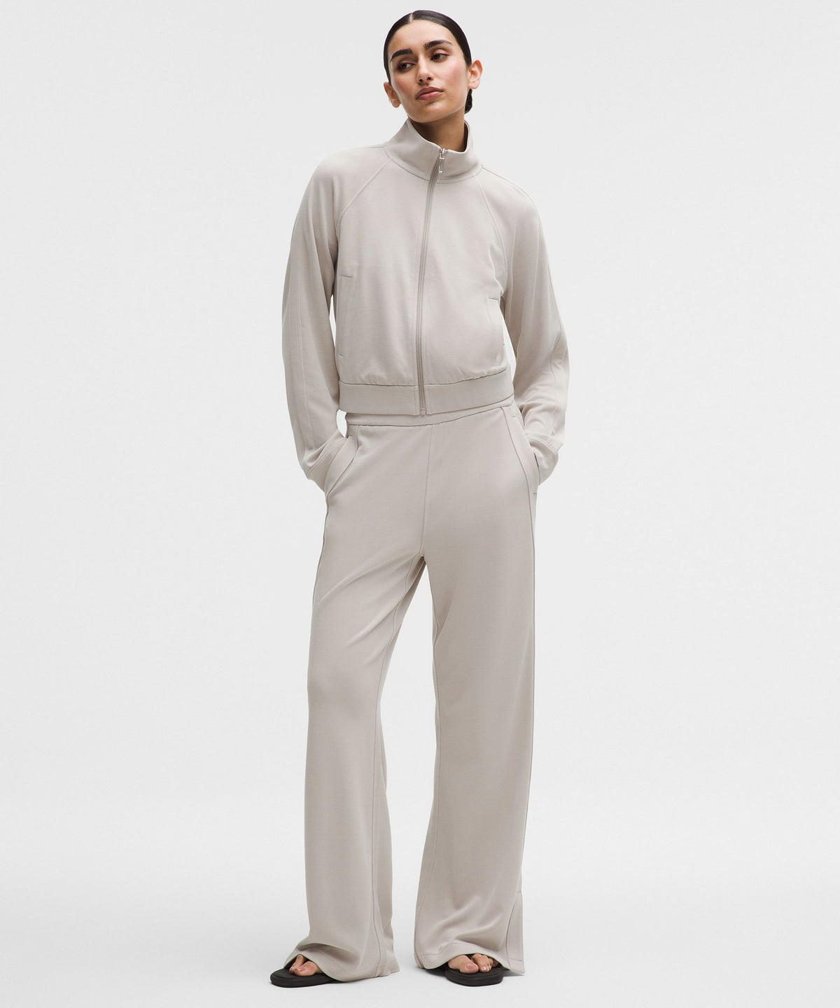 Softstreme High-Rise Wide-Leg Pique PantRegular