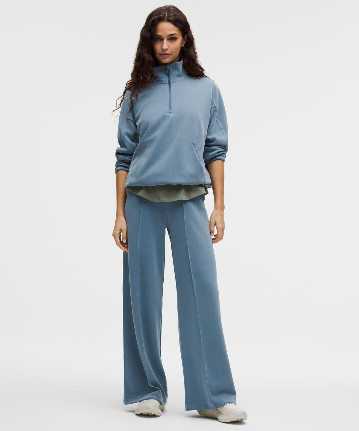 Softstreme Pintuck High-Rise Wide-Leg PantRegular