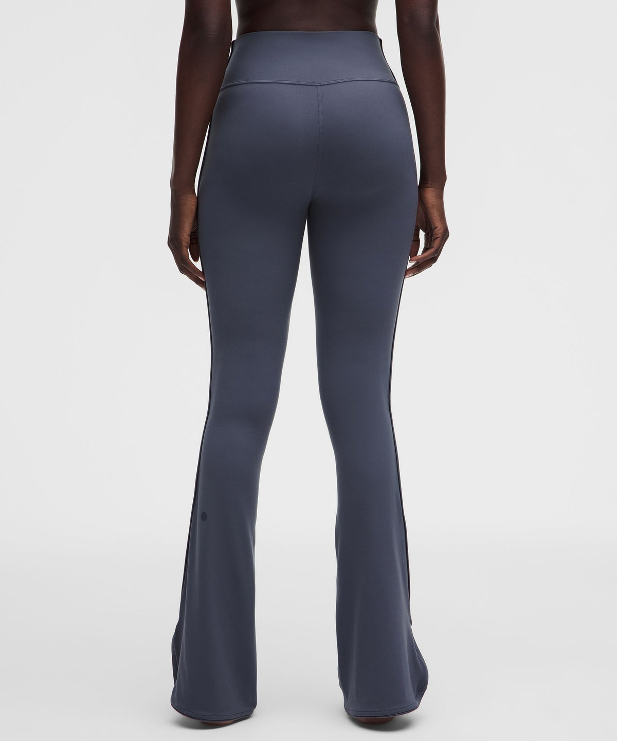 Nulu Satiny-Trim High-Rise Flared Pant