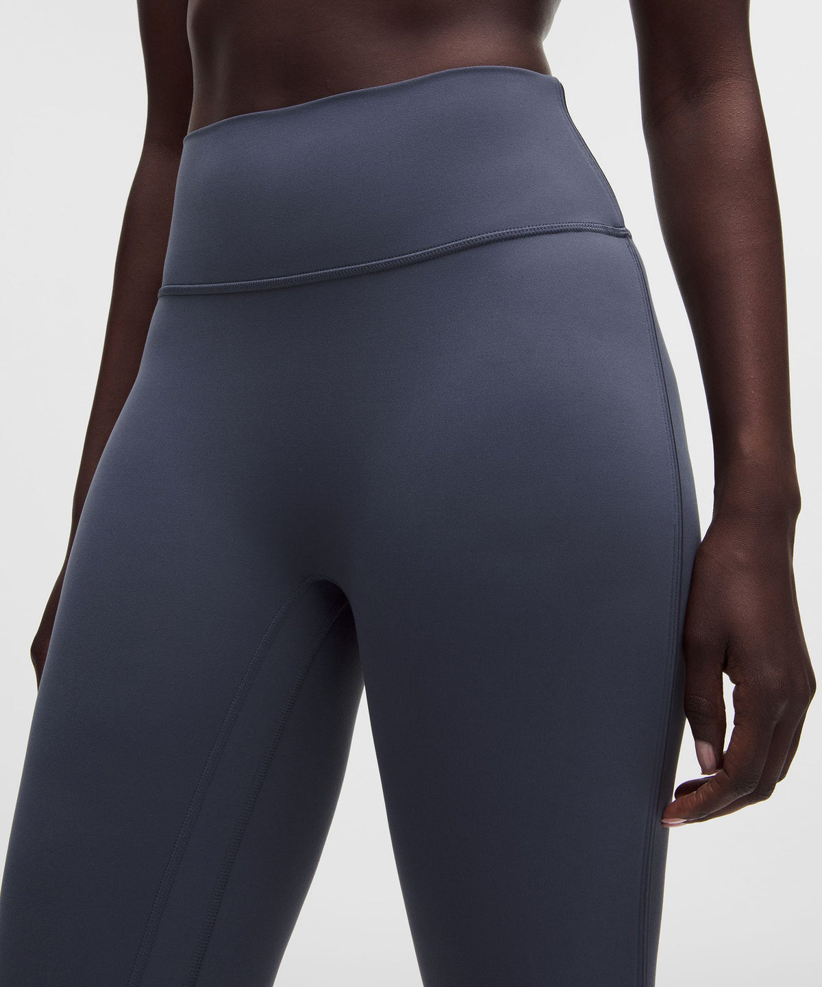 Nulu Satiny-Trim High-Rise Flared Pant