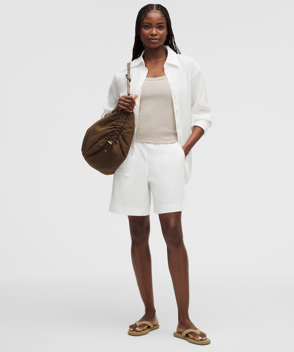 LuluLinen High-Rise Relaxed-Fit Short 7"