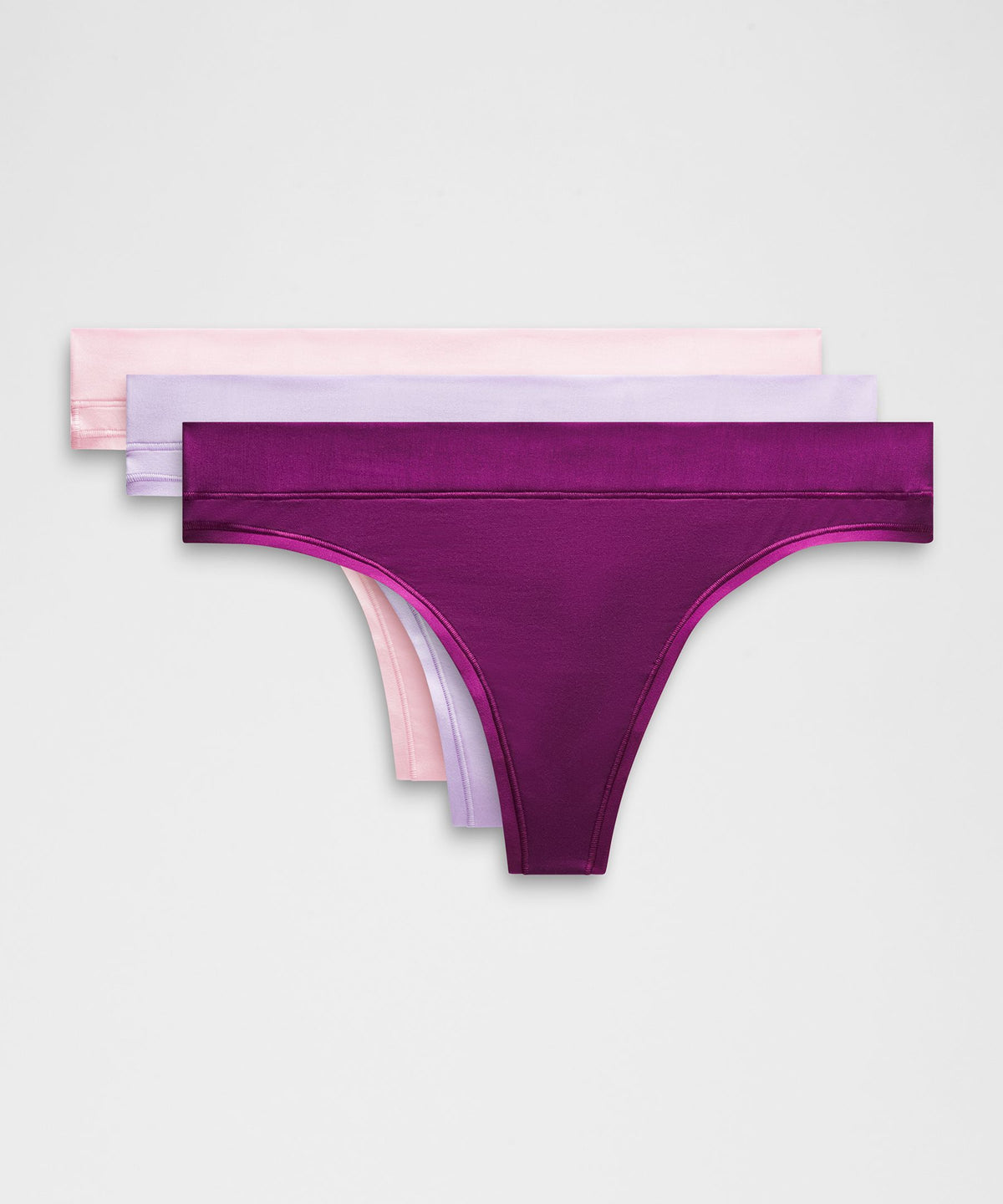 UnderEase Mid-Rise Thong Underwear3 Pack