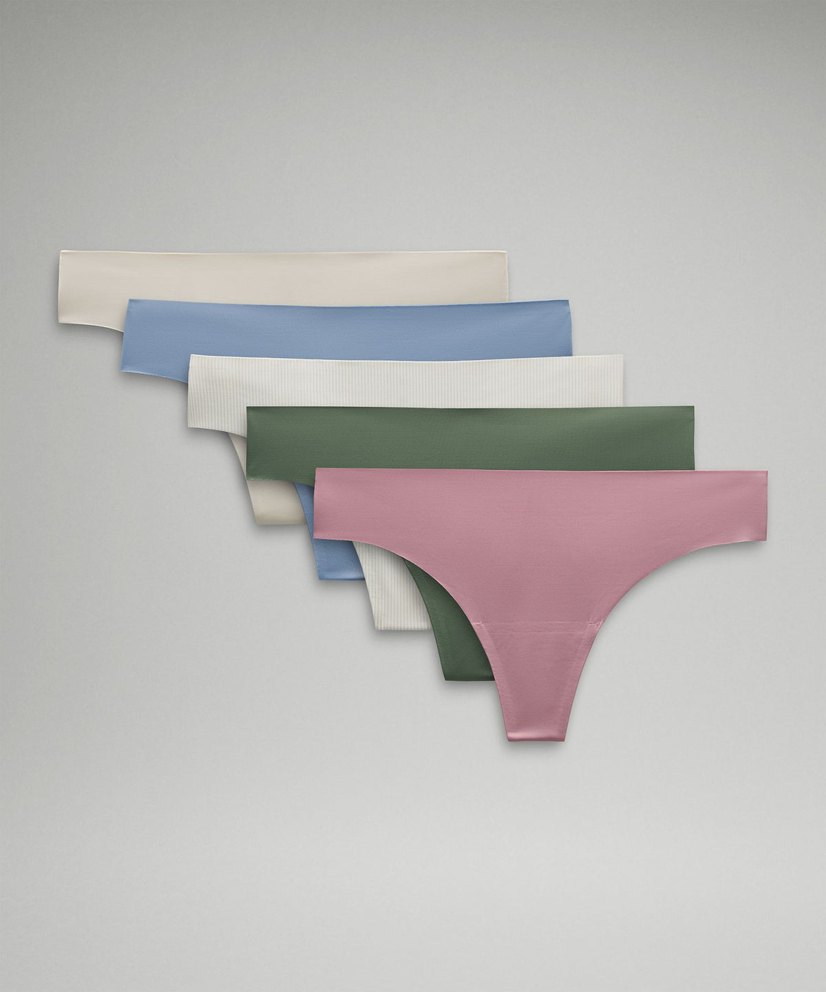 InvisiWear Mid-Rise Thong Underwear5 Pack
