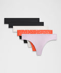 InvisiWear Mid-Rise Thong Underwear5 Pack