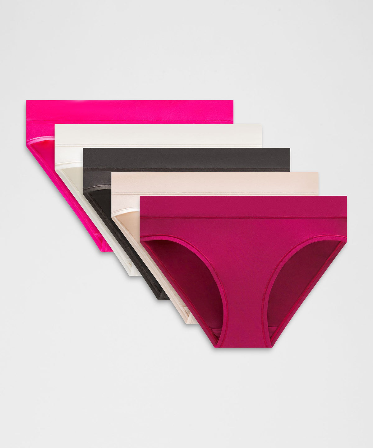 UnderEase Mid-Rise Bikini Underwear5 Pack