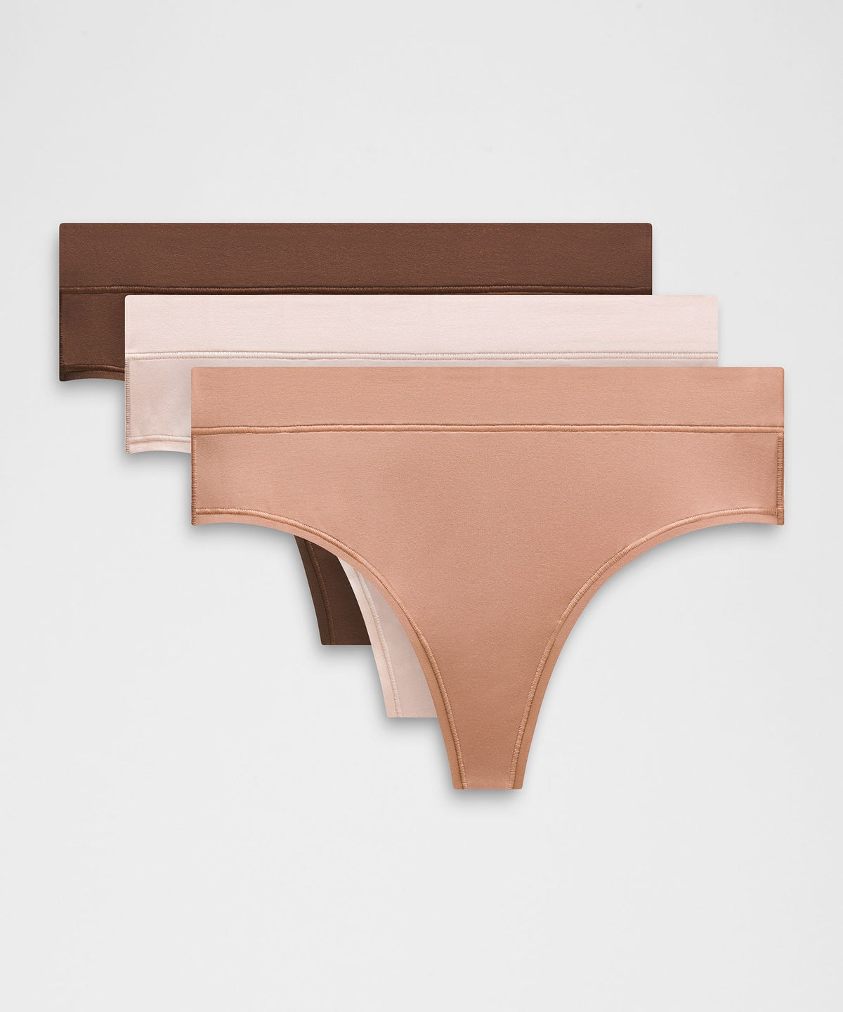 UnderEase High-Rise Thong Underwear3 Pack