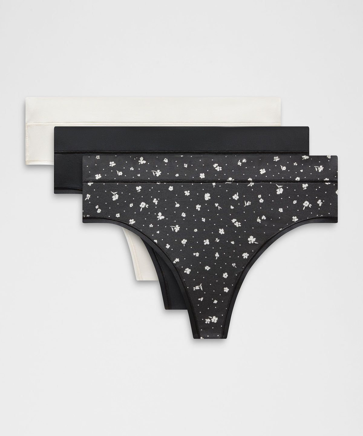 UnderEase High-Rise Thong Underwear3 Pack
