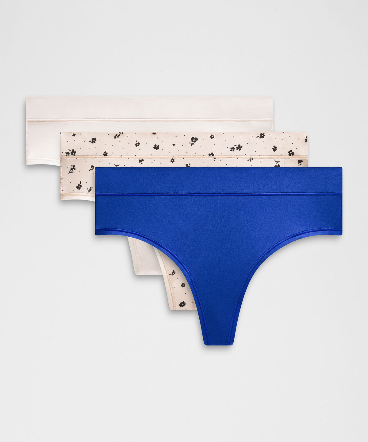 UnderEase High-Rise Thong Underwear3 Pack