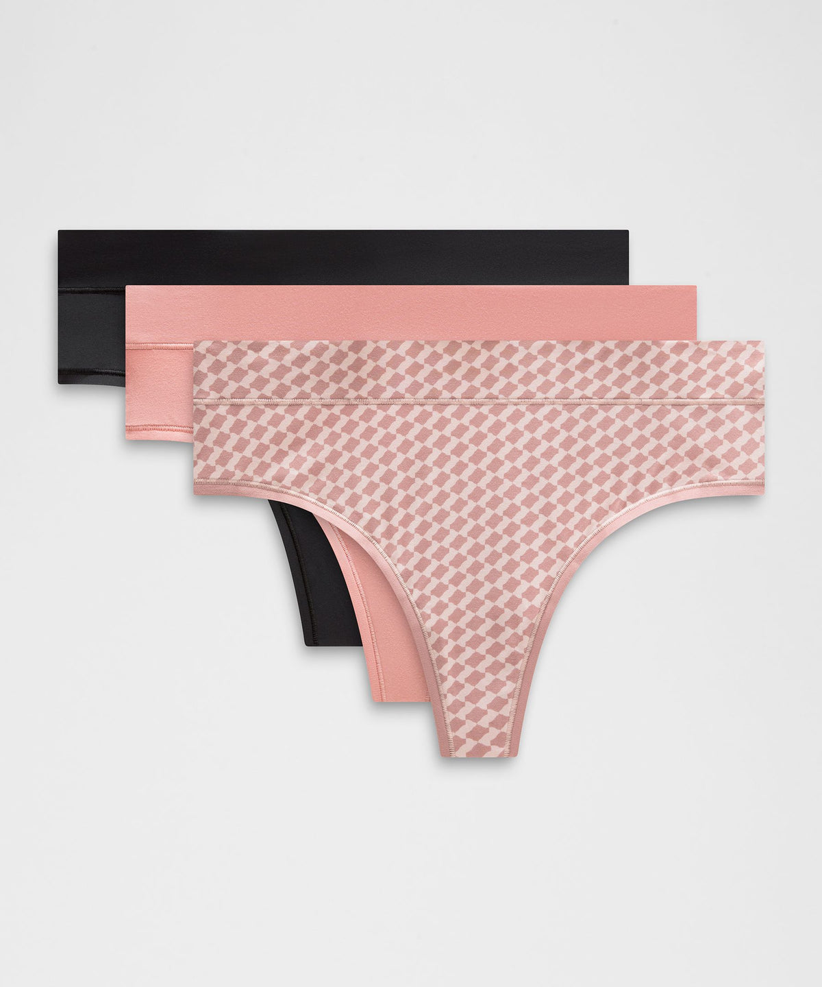 UnderEase High-Rise Thong Underwear3 Pack
